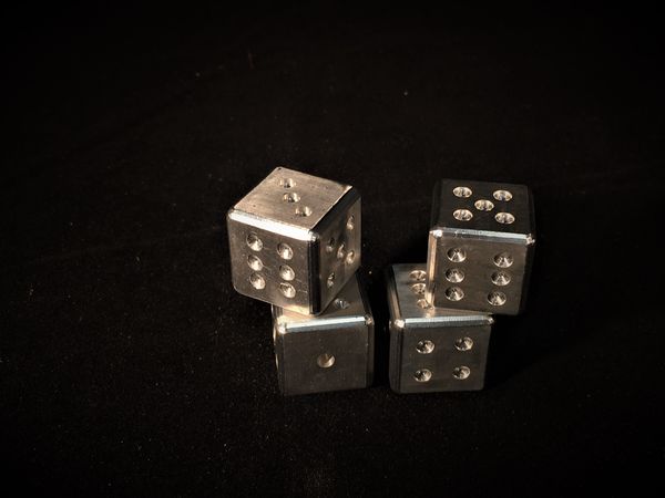 Chase Schober - aluminum dice milled on CNC