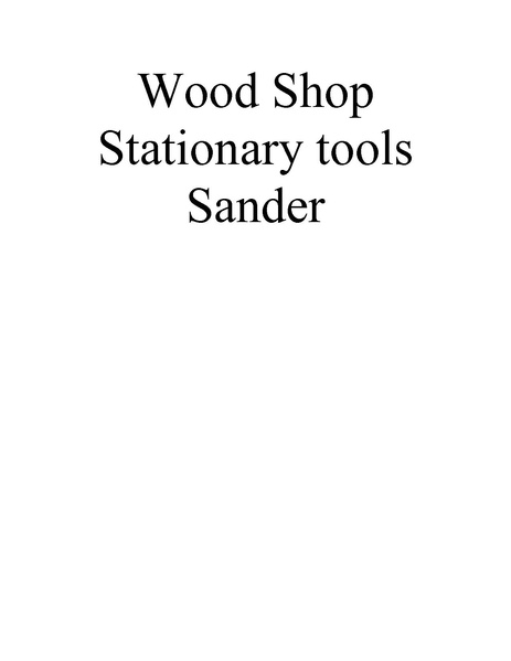 File:Wood Stationary Sander.pdf