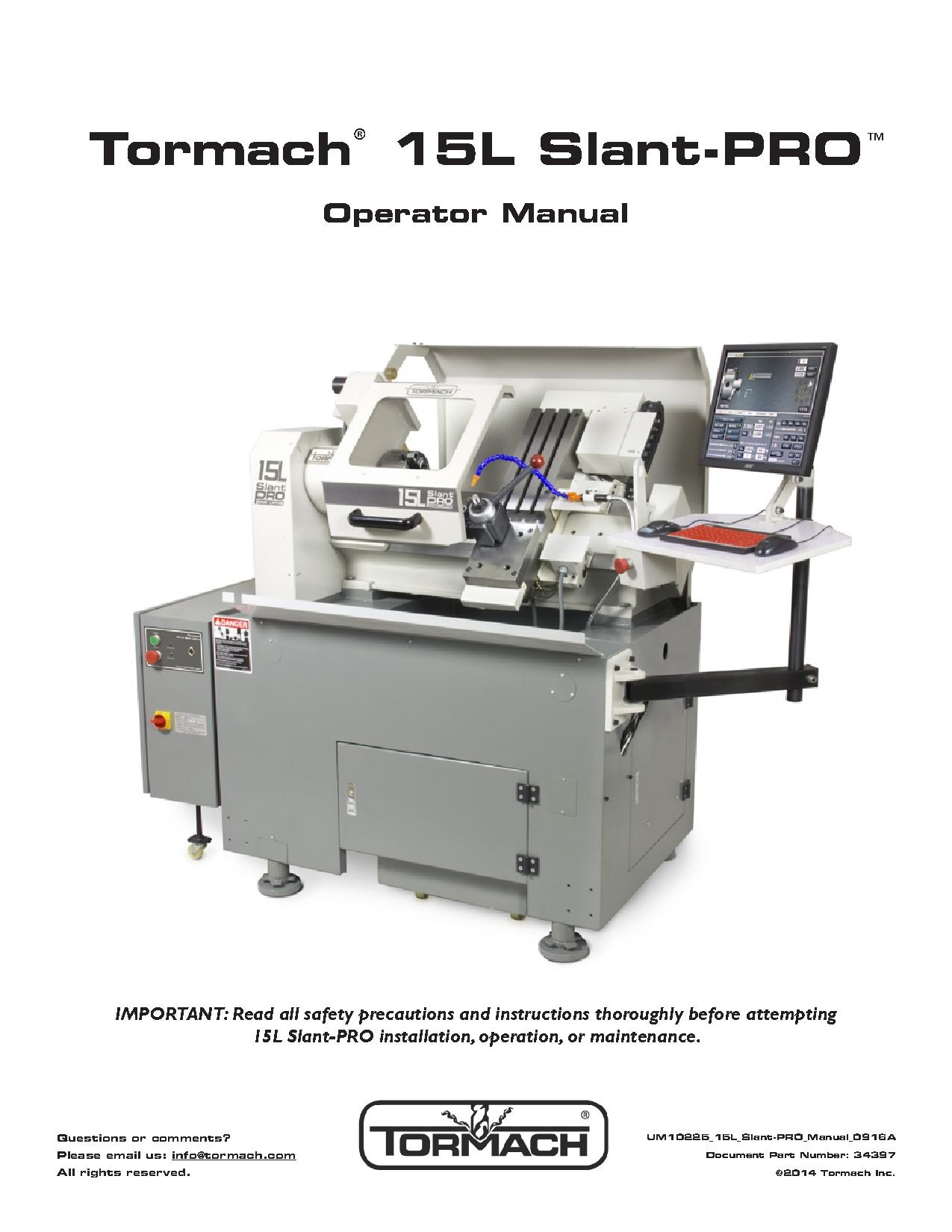 Tormach 15L Slant-PRO CNC Lathe Manual 0916.pdf
