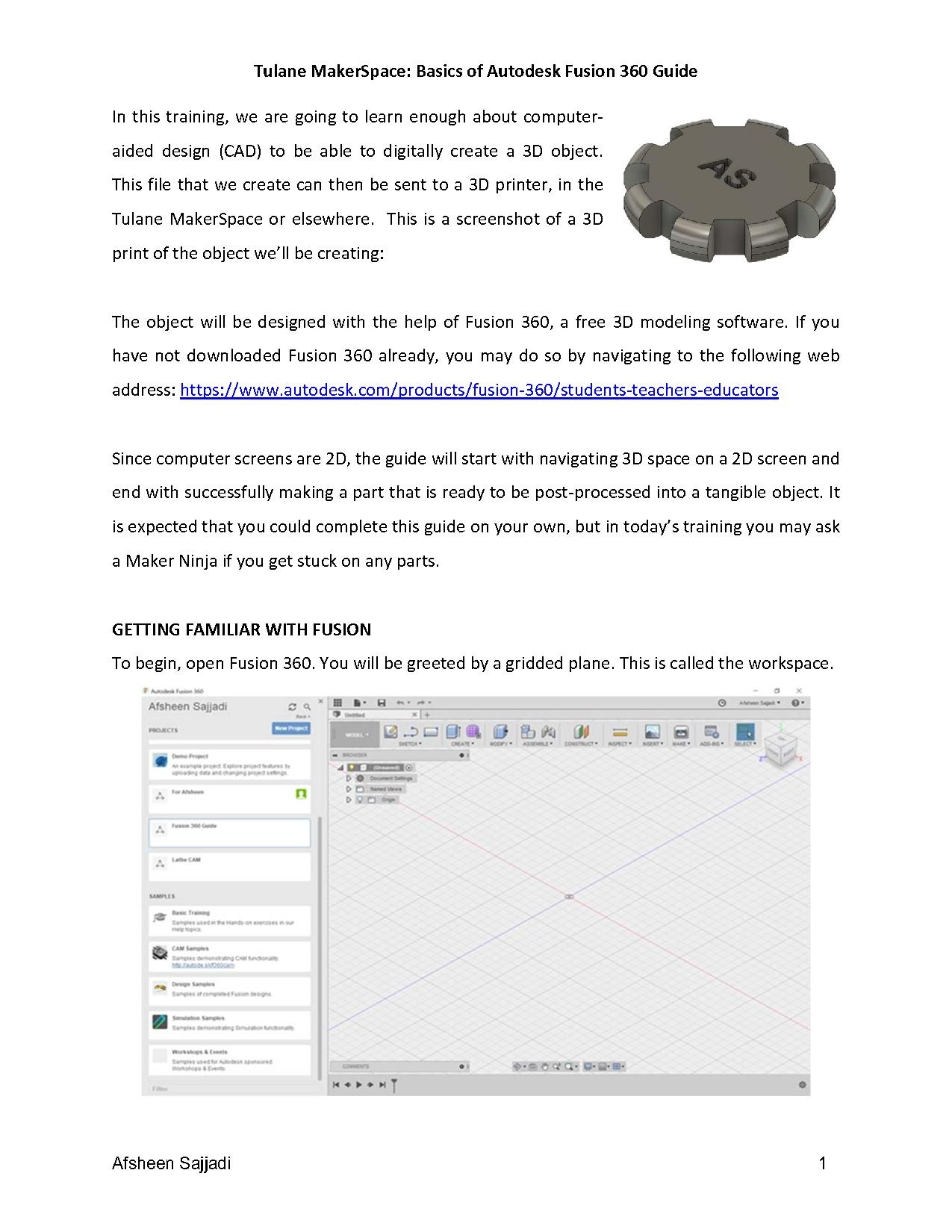 Basics of Autodesk Fusion 360