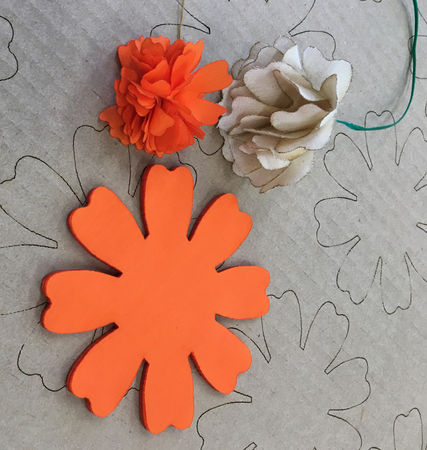Theater Department - Laser cut cloth flowers for a production