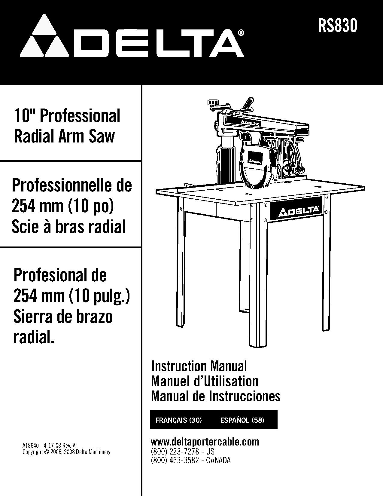 Delta RS830 10 inch radial arm saw.pdf