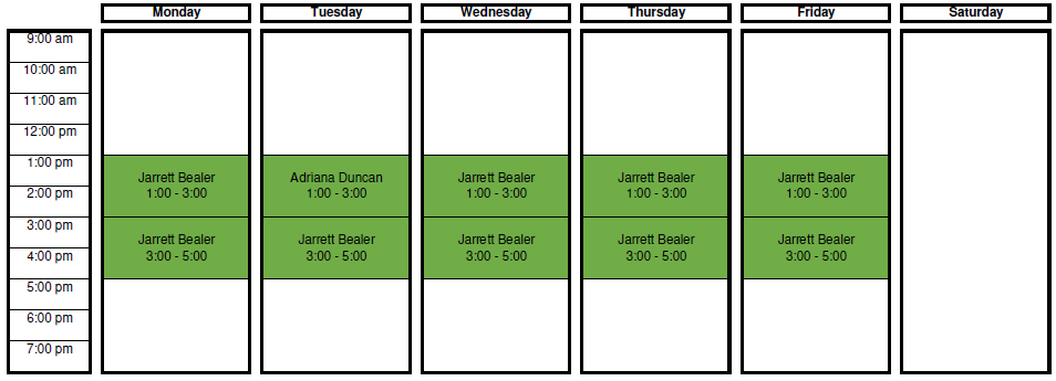 MakerSpace Schedule W20.png