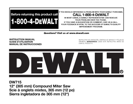 File:DeWalt DW715 12 inch Miter Saw.pdf