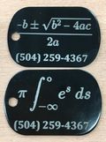 Ben Walker - Tags for cats named Algebra and Calculus