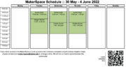 Thumbnail for File:MakerSpaceSchedule sp2022 finals5.png
