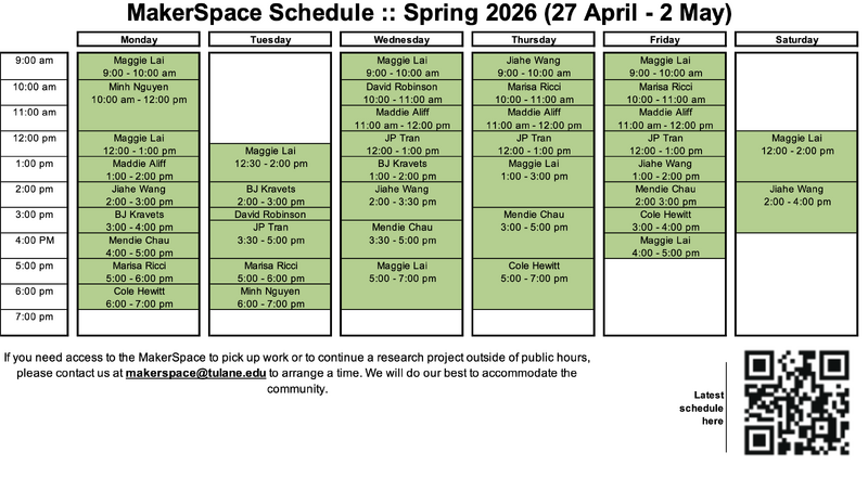 File:MakerSpaceSchedule sp2026 endOfSemester 1.png