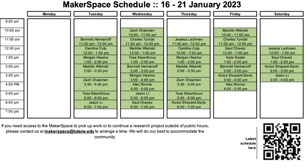 MakerSpaceSchedule sp23 week1.png