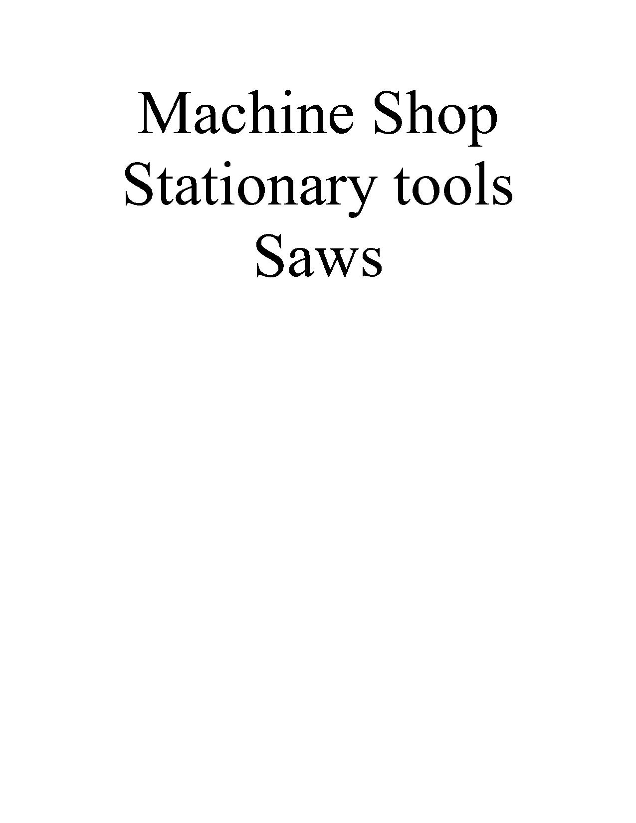 Machine Stationary Saws.pdf